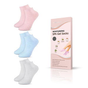 Calzini in Gel Idratanti Riutilizzabili di Alta Qualità, Calzini Antiscivolo in Cotone per Idratare Piedi Secchi <span class=keywords><strong>e</strong></span> Riparare Talloni Screpolati per Uso Quotidiano - Product Image 1