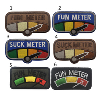 Parche Bordado con Velcro de Suck Meter Fun Meter, Parche de Suck Meter