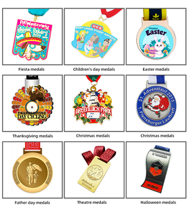 Accessori per nastri RENHUI che fanno produttori appesi anniversario eroe della Russia artigianato in metallo medaglie e trofei personalizzati - Product Image 3