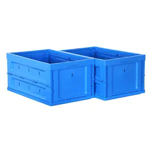 High Strength Warehouse Stacking Plastic Collapsible Storage Box For Storage