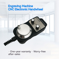 Makinopc Solid Plastic Electronic Handwheel Manual 4 Axis 5V 100PPR Green LED MPG Pulse Generator FANUC Mitsubishi Systems