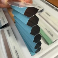 [Solo Tela] Tela para Persianas Celulares de Panal Grand Choice Decoration Blackout con Control Remoto para Ventana