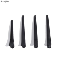 Wanmei Vente en gros de pinces à cheveux en carbone noir pour la coiffure, 6 pièces/ensemble, pinces à cheveux noires pour le coiffage
