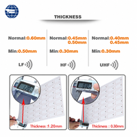 Pasokan Massal MIFARE(R) DESFire(R) EV1 13.56MHz Smart Card Inlay RFID Access Control Card Inlay Prelam untuk Kartu ID Tanpa Kontak