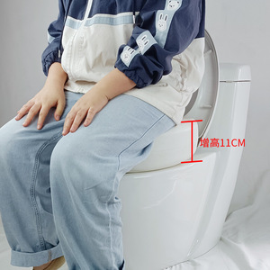 Rehausseur de siège de toilette Dakang, circulaire, en plastique antidérapant, pour personnes âgées, enceintes, handicapées, équipement de sécurité pour la salle de bain - Product Image 3