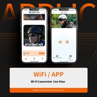Foxwear FW-V6S Halfhelm met GPS Dashcam Vizier PC+Geïmporteerd EP Materiaal voor Fiets- en Racefietsgebruik