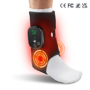 Ceinture de massage sans fil à lumière rouge pour cheville avec chauffage, vibrations, minuterie intelligente, rechargeable, pour le soulagement des douleurs <span class=keywords><strong>au</strong></span> mollet, <span class=keywords><strong>au</strong></span> coude et <span class=keywords><strong>au</strong></span> <span class=keywords><strong>pied</strong></span> - Product Image 1