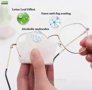 Paquet individuel personnalisé de lingettes anti-buée pour lentilles lingettes humides jetables faciles à transporter - Product Image 2