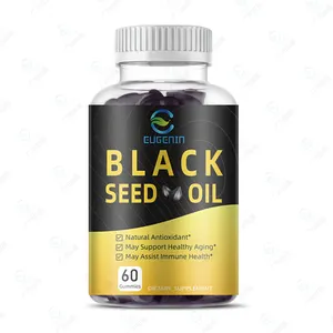 Super Antioxidant Zwarte Zaadolie Gummies Met Honing & Apple Sintelazijn & Biotine Vetverbrander Pillen Gewichtsverlies