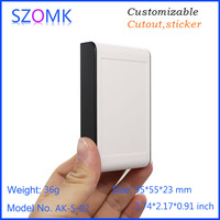 SZOMK Petit abs boîtiers en plastique AK-S-02 95*55*23mm de poche instrument boîte pour des consommateurs électronique devicesplastic boîte de rangement