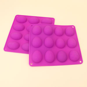 Moule en silicone <span class=keywords><strong>pour</strong></span> décoration d'<span class=keywords><strong>Halloween</strong></span> et de Pâques, moule en forme de <span class=keywords><strong>yaourt</strong></span> violet - Product Image 5