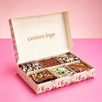 Boîte en papier hexagonale pliable avec cloisonnement pour desserts, crêpes, biscuits, donuts, tiramisu rose premium, emballage alimentaire pour boulangerie