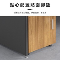 XT-180-1 Bureau de travail individuel moderne et minimaliste en PVC, à structure vide, librement combinable, pour personnel, avec plateau compact