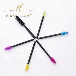 Pinky Leem Private Label Wimpern verlängerung Professional Long Brush Cleaner und Custom Wimpern Mascara/Wimpern stäbe