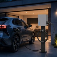 Pengisi Daya EV AC Tipe 2 7KW OCPP Smart Wallbox Dengan Kontrol Aplikasi Untuk Pengisian Daya Komersial Dan Rumah Tangga