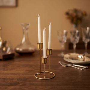 Candelabro Clásico de Hierro Hecho a Mano, Duradero, para Decoración del Hogar, Bodas, San Valentín, Mesa de Comedor, Sala de Estar - Product Image 3