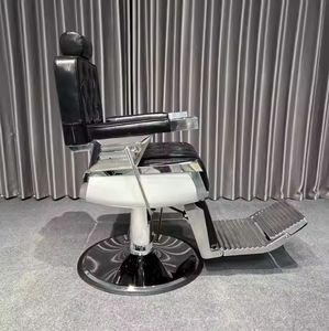 k Black Tufted Barber <b>Chair</b> Hydraulic Salon Reclining <b>Chair</b> Leather Tattoo Treatment <b>Chair</b> for Hair Studio - Product Image 2