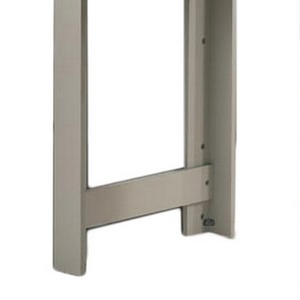 Oak and <b>White</b> <b>Round</b> Small Space Counter Height Dining <b>Table</b> with Metal Legs Cabinet and Drawer Storage 4 Seater - Product Image 2