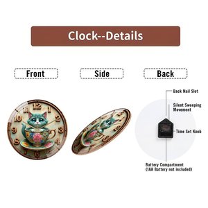 Reloj de Pared de Vidrio de 30x30cm para una <span class=keywords><strong>Fusión</strong></span> de <span class=keywords><strong>Empresas</strong></span> con Logotipos Combinados Personalizados - Product Image 6