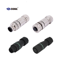 M12, 3/4/5/6/8 broches, mâle/femelle droit, IP67 / IP68, type d'assemblage sur site, circulaire, code A / D / X