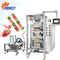 Machine d'emballage automatique pour sachets de liquides,15ml huile, miel,confiture,ketchup,pâte,shampoing,sauce,soudure 3 côtés