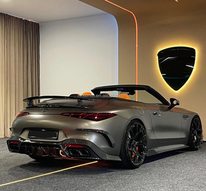 ชุดแต่งคาร์บอนไฟเบอร์แห้งสำหรับ Mercedes AMG SL63 ชุดอัพเกรด SL63 สไตล์ Keyv ประกอบด้วยลิ้นหน้า สเกิร์ตข้าง ดิฟฟิวเซอร์ สปอยเลอร์ และฝากระโปรง - Product Image 4