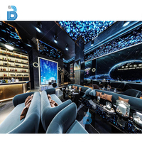 Design d'intérieur de boîte de nuit haut de gamme avec Bar de salon Offre Spéciale Dj scène conception d'installations d'éclairage fantaisie