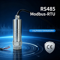 Sensor Getaran Suhu MEMS Triaksial 0-200mm/s CE 10Hz-1.6kHz RS485 Modbus-RTU IP65 Baja Tahan Karat OEM Mesin Berputar