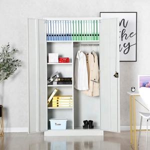 Armoire de classement de bureau moderne à 2 portes, armoire de rangement en acier, armoire de classement multifonctionnelle, armoire de rangement en métal avec étagère réglable - Product Image 4