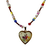 YIMEILI & Vintage – Breloques ouvrables en cuivre plaqué or pour photos, pendentifs médaillons en émail en forme de fleur pour bijoux DIY