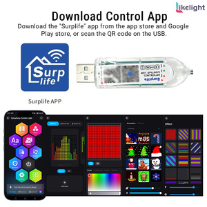 Luci a tenda LED RGB WS2811 Smart DC5V 400 LED IP54 con controllo tramite App, sincronizzazione musicale, alimentazione USB per finestra camera da letto, decorazioni natalizie e feste - Product Image 6