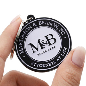 Llavero Personalizado <span class=keywords><strong>de</strong></span> Metal con Logotipo Empresarial, Llavero <span class=keywords><strong>de</strong></span> Aleación <span class=keywords><strong>de</strong></span> Zinc Esmaltado para Regalo Promocional Corporativo - Product Image 1