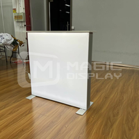 Facile à installer, présentoir lumineux SEG, comptoir lumineux portable, table de promotion, comptoir pour la publicité, événements, salons professionnels