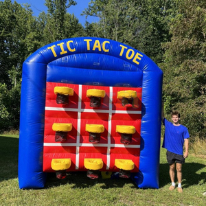 Gioco Sportivo Interattivo Gonfiabile di Grado Commerciale <span class=keywords><strong>TIC</strong></span> TAC TOE con 9 Canestri da Basket per Eventi Sportivi all'Aperto e Carnevali - Product Image 4