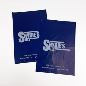 Bolsas de polietileno azul marino al por mayor, sobres de polietileno resistentes a desgarros con impresión de marca personalizada y autosellables para envío de cosméticos - Product Image 5