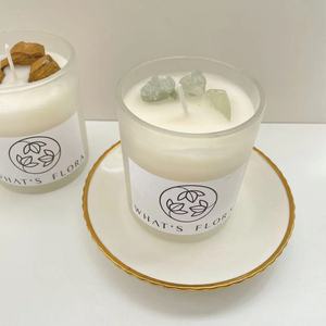 Candela <span class=keywords><strong>di</strong></span> cristallo <span class=keywords><strong>di</strong></span> lusso profumata <span class=keywords><strong>di</strong></span> soia naturale fatta a mano con gemma - Product Image 2