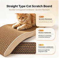 Grattoir à chat en carton ondulé de qualité supérieure avec une structure à cinq couches et une surface confortable pour que les chats grattent et se détendent 45 cm