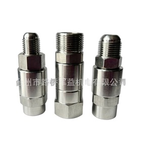 Pistolet de lavage haute pression en acier inoxydable, joint universel fileté M22 M18 M14, diamètre intérieur 1/2 pouce, accessoire industriel - Product Image 1