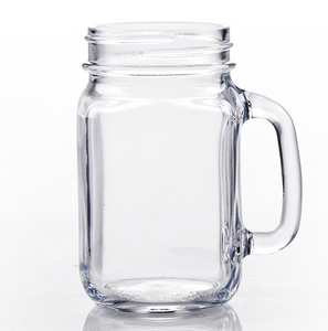 Bán Buôn Vuông Trong Suốt Giá Rẻ <span class=keywords><strong>Mason</strong></span> <span class=keywords><strong>Glass</strong></span> <span class=keywords><strong>Jar</strong></span> <span class=keywords><strong>Juice</strong></span> Cup Với Xử Lý - Product Image 2