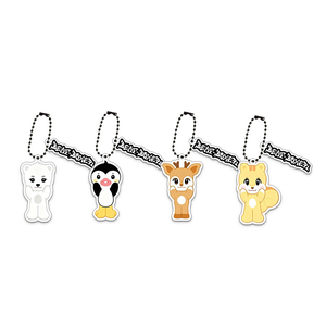 Spot Wholesale <b>Anime</b> Acrylic Bead Chain <b>Keychain</b> with Bag UV Printed Cartoon Pendant Star Souvenir Decoration - Product Image 2