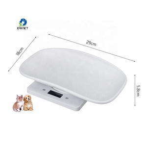 Balance numérique portable <span class=keywords><strong>pour</strong></span> petits animaux EUR VET, 10 kg/1 g, écran LCD rétroéclairé, <span class=keywords><strong>pour</strong></span> chiens, chats, lapins, hamsters, usage vétérinaire à domicile, blanche - Product Image 2