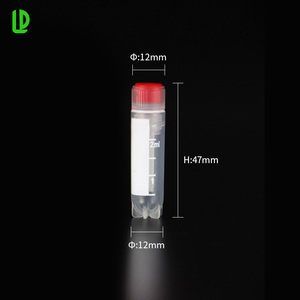 Cryotubes 2 ml kleine plastic vials met schroefdop voor laagtemperatuur monsteropslag in wetenschappelijke onderzoekscentra - Product Image 2