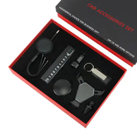 Logo personnalisé de luxe, ensemble de cadeaux d'entreprise promotionnels pour l'entreprise, porte-cartes avec porte-clés et ensemble d'affaires à stylo