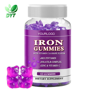 Gomitas de Hierro, Suplemento Dietético Natural para Adultos, Hombres y Mujeres, Hierro y Vitaminas para una Salud Óptima - Product Image 1