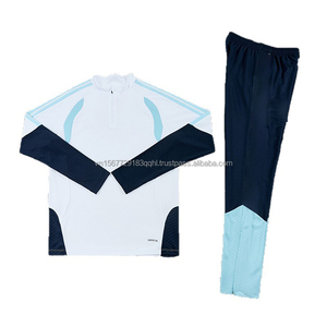 Traje de Entrenamiento Largo Estampado de Otoño, con Media Cremallera y Manga Larga, para Fútbol, Adultos y Niños, con Logotipo Personalizable, de Secado Rápido y Transpirable - Product Image 6