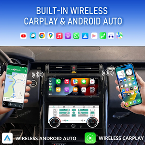 Autoradio Android compatible avec Land Rover Range Rover Discovery 5 2017-2020, navigation GPS, lecteur multimédia, CarPlay sans fil - Product Image 4