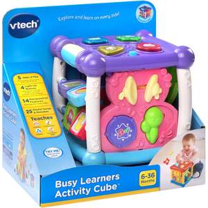 Cubo de Actividades VTech Busy Learners Morado para Niños de 6 Meses a 3 Años, 2 Pilas AAA Incluidas, Ligero, 1.43 Libras - Product Image 3