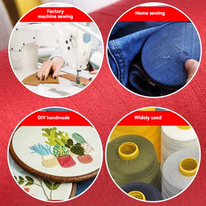 Sỉ chỉ may Aoshen <span class=keywords><strong>100</strong></span>% <span class=keywords><strong>polyester</strong></span> 402 40s/2, độ bền cao, nhuộm màu, sợi dệt trơn, màu trơn, dùng cho may mặc, xuất xứ Trung Quốc - Product Image 3