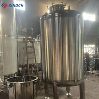 Réservoir conique scellé en acier inoxydable sanitaire 304/316L pour le stockage d'azote liquide, de bière, de café, de vin, d'eau, et comme cuve de fermentation, et comme cuve de fermentation sous pression