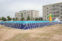 Piscine gonflable à cadre métallique, taille personnalisée, bon marché, offre spéciale